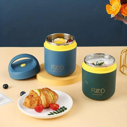 460ml Insulated Lunch Box Soup Container Portable Small Food Storage Box Bucket