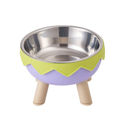 Eggshell Tall Pet Bowl Cat Dog Food Bowl Anti Slip Durable Raised Feeding Bowl
