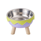 Eggshell Tall Pet Bowl Cat Dog Food Bowl Anti Slip Durable Raised Feeding Bowl