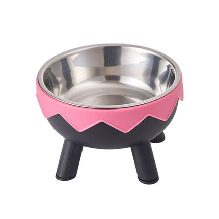 Eggshell Tall Pet Bowl Cat Dog Food Bowl Anti Slip Durable Raised Feeding Bowl
