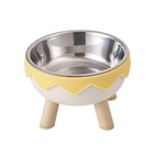 Eggshell Tall Pet Bowl Cat Dog Food Bowl Anti Slip Durable Raised Feeding Bowl