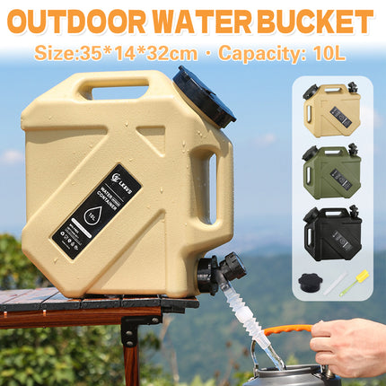 10L Portable Water Container with Tap for Car Camping Hiking Picnic Travel