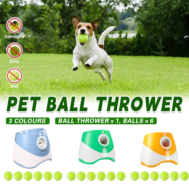 Pet Ball Thrower Elastic Launcher Dog Toy Automatic Ball Interactive Play