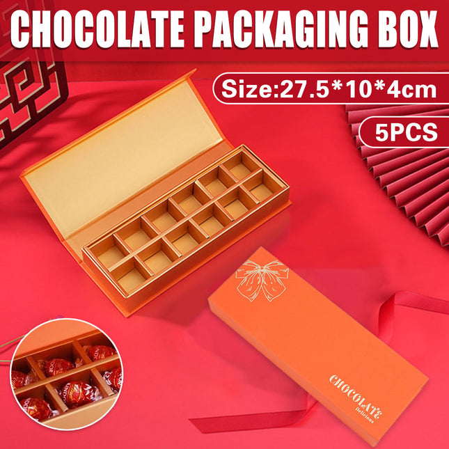 5pcs Flip-Top Chocolate Gift Boxes Or Special Occasions And Packaging Gifts
