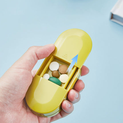 3PCS Tablet Cutter Pill Splitter Portable Medicine Box Pill Organizer Divider