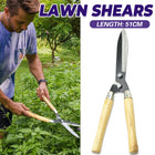 Garden Pruning Shears with Wooden Handle Trimming Sharp Durable Rust-Proof