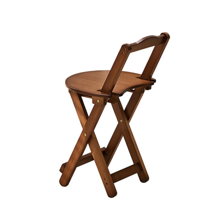 Foldable High Bar Stool Home Bar Use Comfortable Seat Space Saving Durable
