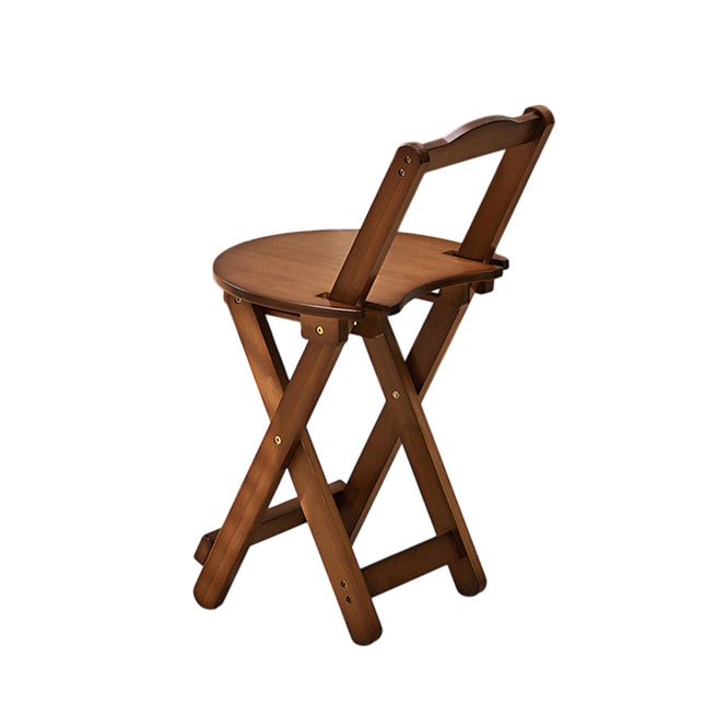 Foldable High Bar Stool Home Bar Use Comfortable Seat Space Saving Durable