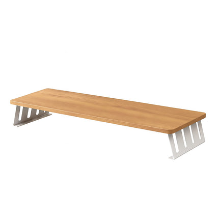 Monitor Riser Stand 50x20x10cm Wood Effect Top Slatted Legs 3 Colours for Desk