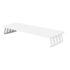Monitor Riser Stand 50x20x10cm Wood Effect Top Slatted Legs 3 Colours for Desk