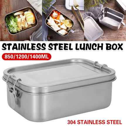 Stainless Steel Lunch Box Food Grade Portable Leakproof Durable Container