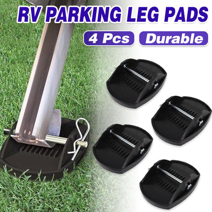 RV Support Brackets 4pcs Universal Stabiliser Pads Anti Sinking Feet For Trailer