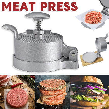 Flip Top Burger Press Meat Patty Maker Mould Filling Tool for Kitchen Hamburger