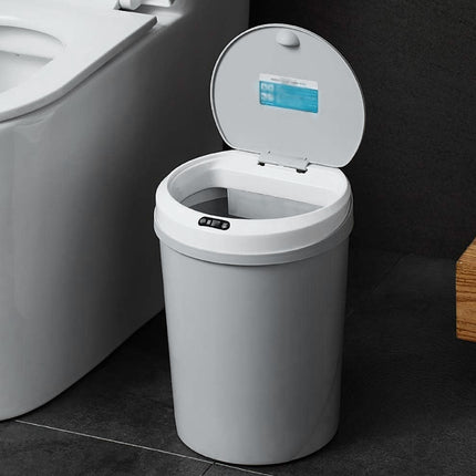 Smart Sensor Trash Can 12L Automatic Grey Waste Bin Electric Touchless Kitchen