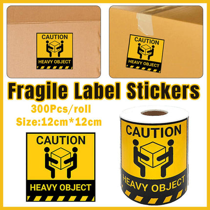 Heavy Duty Warning Label Stickers Handle With Care 300PCS 4.7inch Packaging