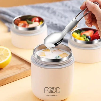 3pcs Insulated Lunch Box Soup Container Portable Breakfast Food Storage Box Set