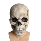 Realistic Latex Skull Halloween Mask with Movable Jaw - Costume Party Wear