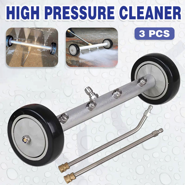 High Pressure Washer Surface Cleaner Attachment For Floor Car Chassis Cleaning