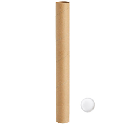 10PCS Round Kraft Paper Storage Tubes Cardboard Poster Document Shipping Tube