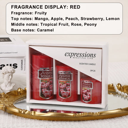 Classic Simple Cylindrical Scented Candles for Home Use Aromatherapy Decoration