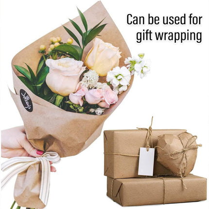 Brown Kraft Paper Rolls 5pcs Gift Wrapping Decoration Packaging Craft Sheets