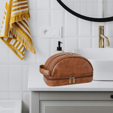 Vintage Toiletry Bag Water-proof for Travel Home Daily Cosmetic Storage Use