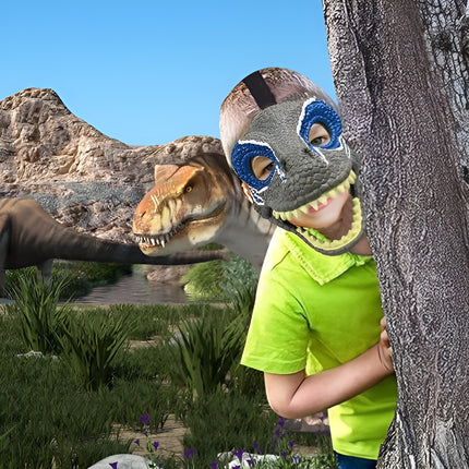 T Rex Dinosaur Costume Mask with Movable Jaw - Party Cosplay Animal Head
