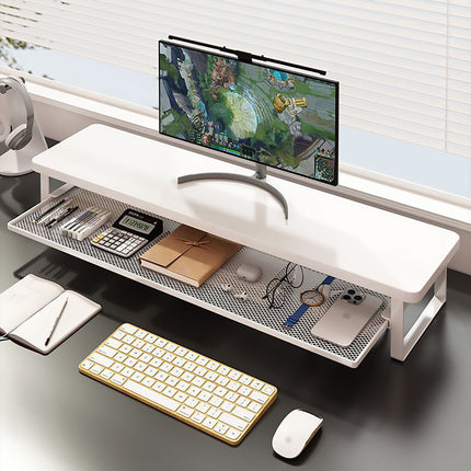 Monitor Riser Stand Dual Layer 70x22x15cm Mesh Shelf 3 Colours for Office Desk