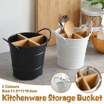 Multi-Functional Home Chopstick Container Plastic Compartments Drainage Rack