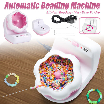 Electric Automatic Beading Machine DIY Jewelry Making Tool Efficient Threading