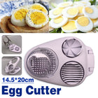 Egg Slicer Kitchen Egg Cutter Stainless Steel Boiled Egg Cutting Tool for Salad