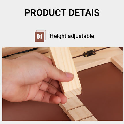 Wooden Adjustable Height Book Stand Holder Foldable Durable for Reading Cooking