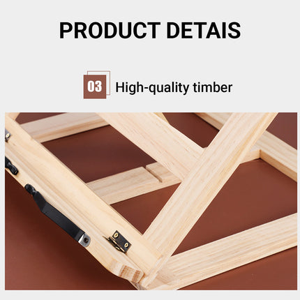 Wooden Adjustable Height Book Stand Holder Foldable Durable for Reading Cooking
