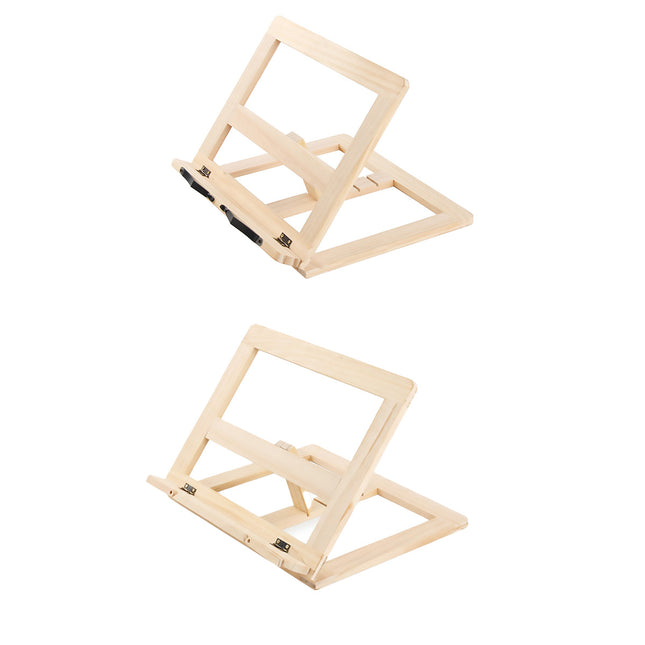 Wooden Adjustable Height Book Stand Holder Foldable Durable for Reading Cooking