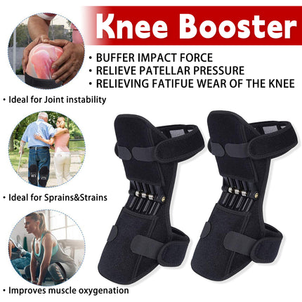 Adjustable Knee Support Booster Brace for Lifting Squatting Hiking and Sports