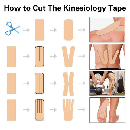 Elastic Sports Muscle Tape Waterproof Kinesiology Support Roll for Training Gym