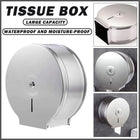 Stainless Steel Toilet Paper Box Large Roll Dispenser Waterproof Tissue Holder