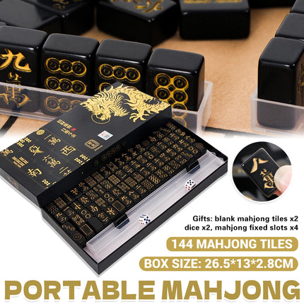 Portable 144PCS Universal Mahjong Set for Family Gatherings Home Entertainment