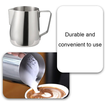 Stainless Steel Latte Art Cup 350ml 600ml Milk Frothing Pitcher Coffee Barista
