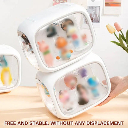 Doll Storage Box Display Rack Space Capsule For Doll Collection Organization