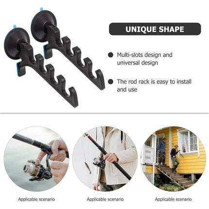 Fishing Rod Sucker Display Stand Rack Holder Storage Organizer Wall Mount Stand