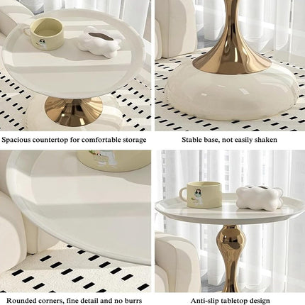 Luxury Sofa Side Table 41x55cm Anti-Fall Design Stable for Living Room Bedroom