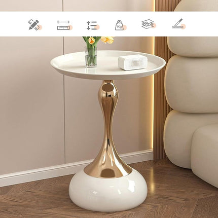 Luxury Sofa Side Table 41x55cm Anti-Fall Design Stable for Living Room Bedroom