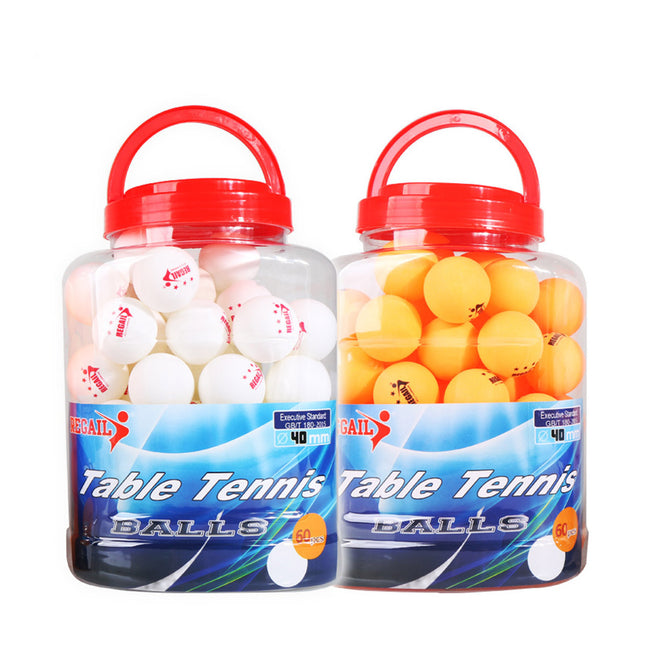 60Pcs Bucket High Bounce Durable Table Tennis Balls Training Comp Table Tennis