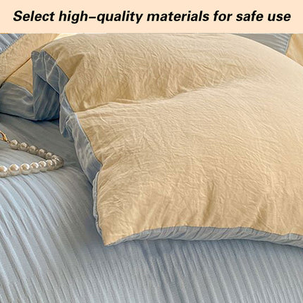 Super Soft Solid Colour Duvet Cover Simple Elegant Bedding Comforter Quilt Case