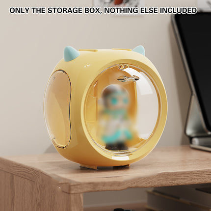Space Capsule Storage Box Single Display Organizer for Figures and Dolls