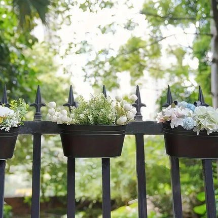 Hanging Planters for Indoor Outdoor Double Hook Wall Bracket Flower Pots Metal