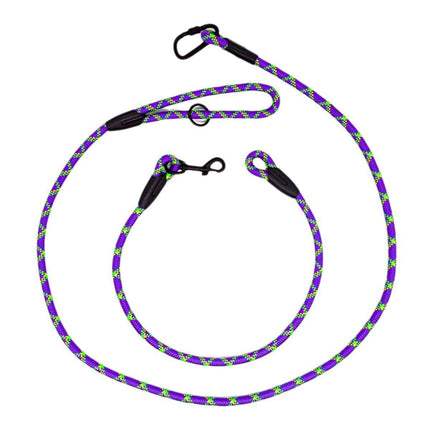 Adjustable Diagonal Dog Walking Leash Hands Free Crossbody Pet Lead Dogs
