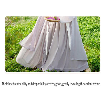 Hanfu Grey Beizi Coat Traditional Chinese Outerwear for Spring and Summer