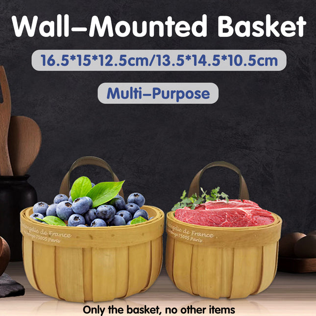 Imitation Rattan Woven Storage Basket Shelf Organizer Wash Rack for Home Decor
